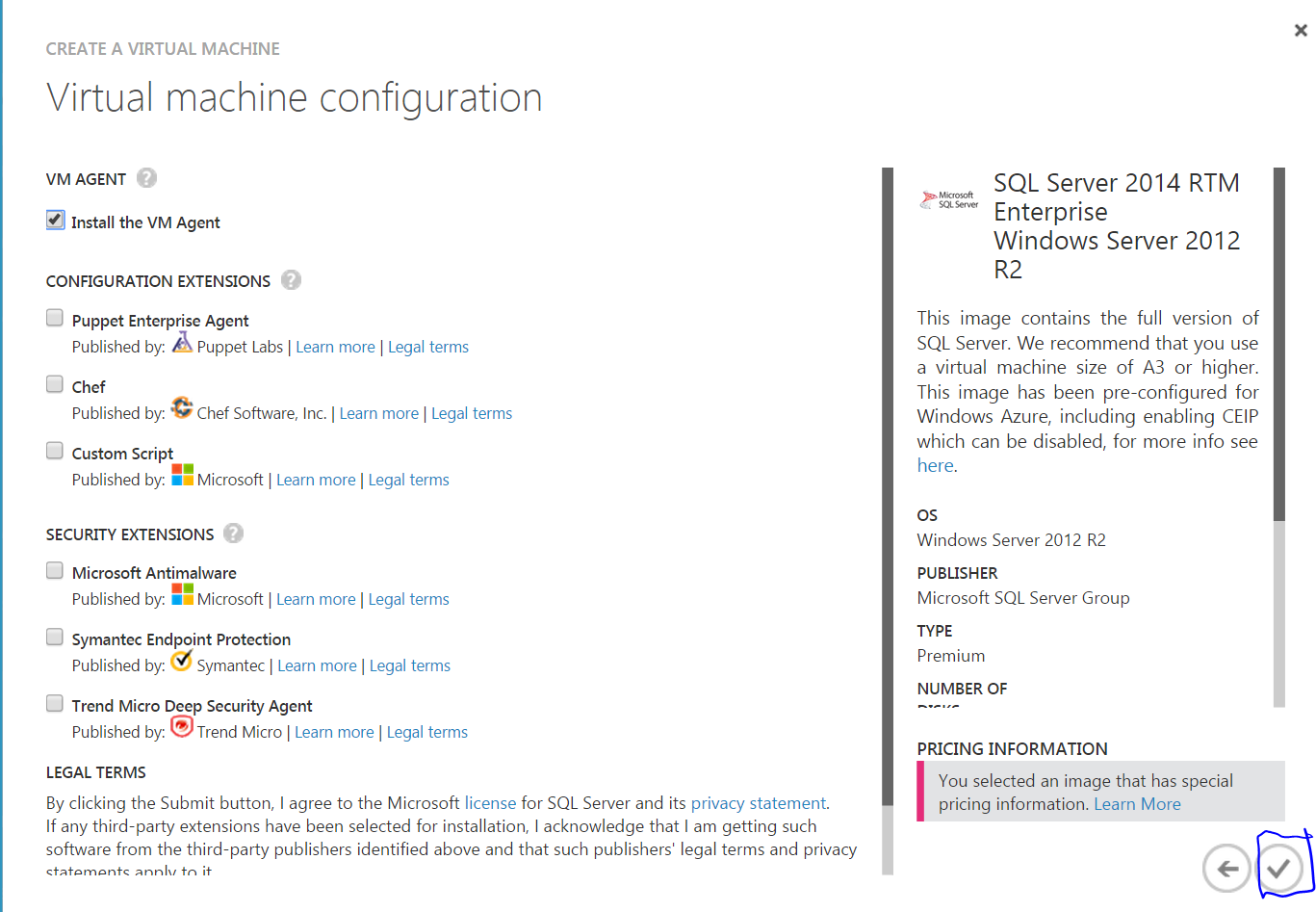 SQL Server 2014 RTM and Windows Server 2012 R2.