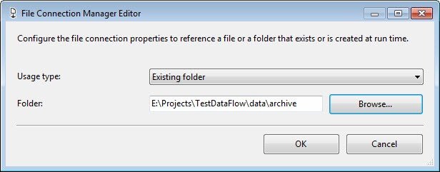 File Connection Manager Editor.