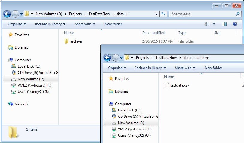 New Volume (E:) dialog.