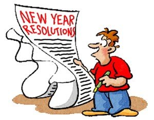 New Year's resolutions cartoon.