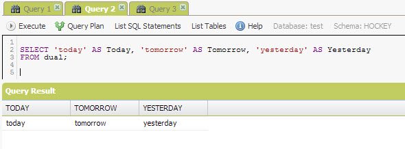 SQL Server query results window.