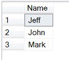 Top query result.
