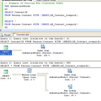 Execution Plan Tool Window.