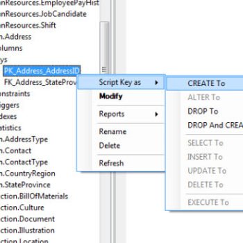 Generate primary and foreign keys.