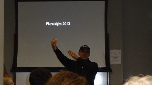 Presenting at Pluralsight 2013 event.