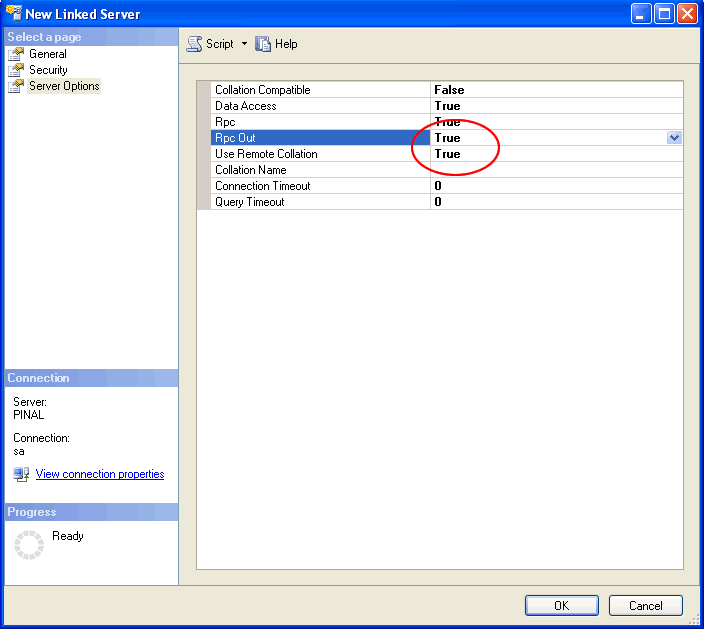 Server is configured for RPC.