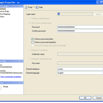 Change SA SQL Server password.
