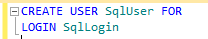 CREATE USER Dialog Box.