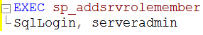 EXEC sp_addsrsrolemember.