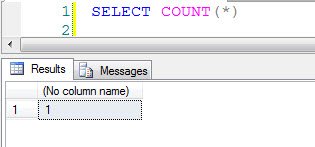 Select count * - NOT resulting Error