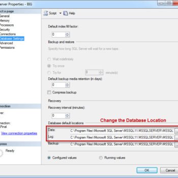 Database Location Change Tool.