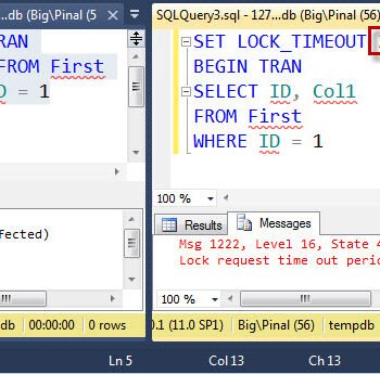 Set lock timeout' dialog window.