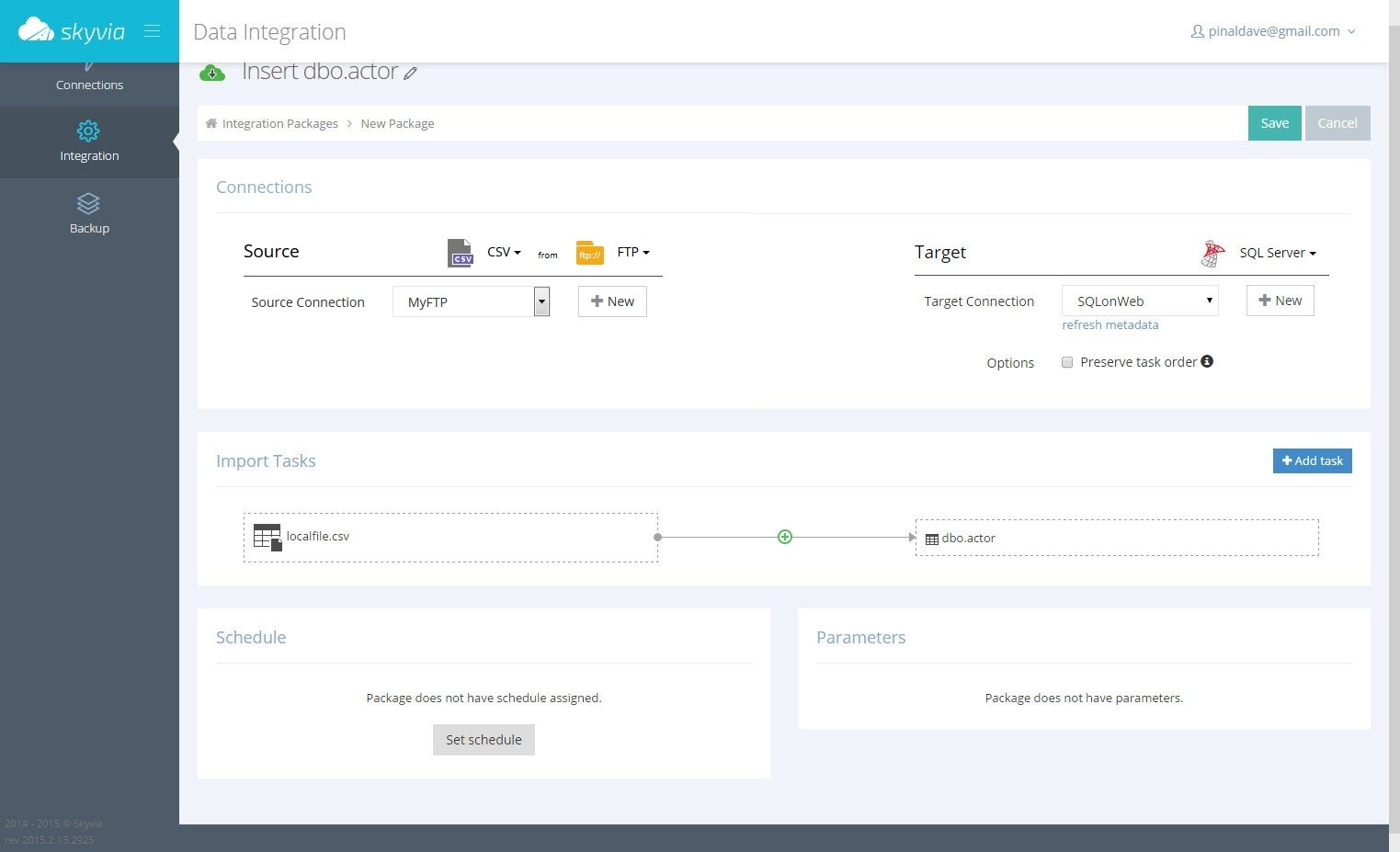 A SQL Server query window displaying database connections.