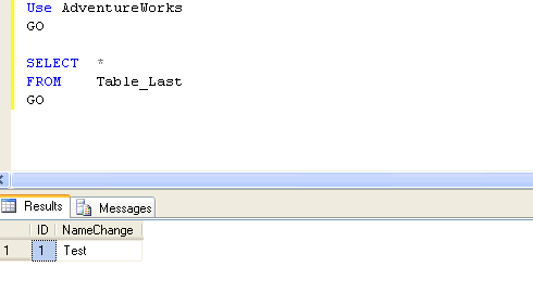 SQL Server query tool window with query and execution plan showing.