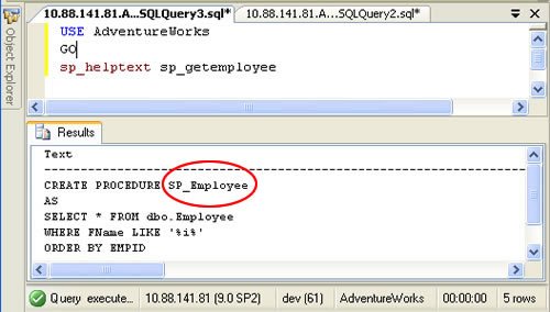 CREATE PROCEDURE window.