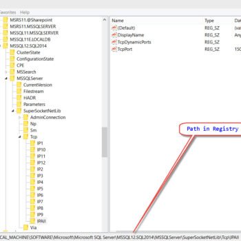 Registry Editor.