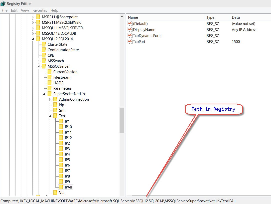 Registry Editor.