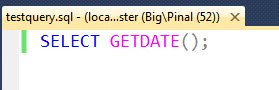 SQL query window.