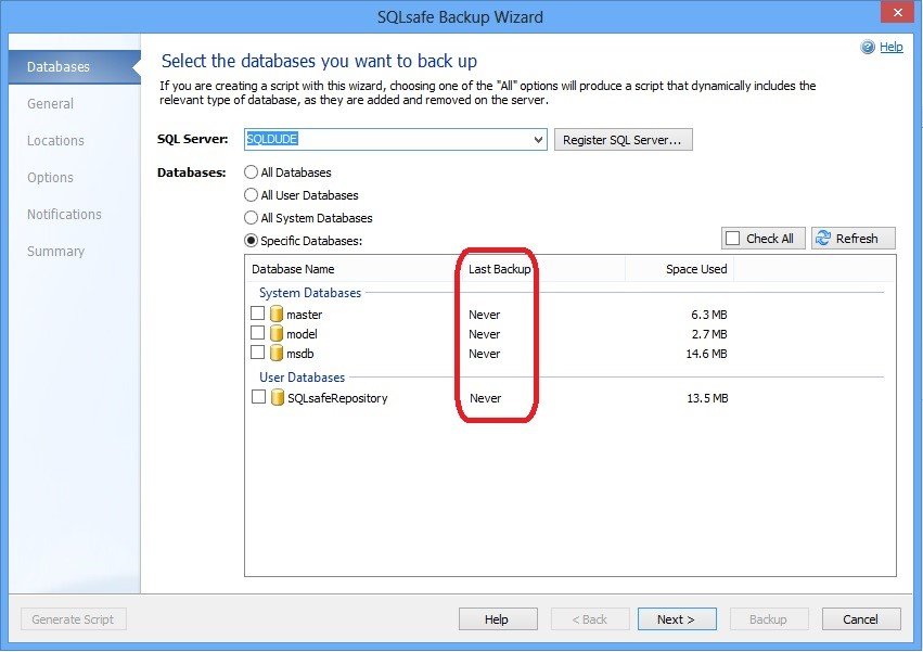 SQL Safe Backup Wizard.