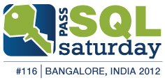 SQL Saturday 116 Bangalore India 2012.