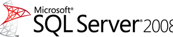 Microsoft sql server 2008' logo.