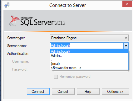 Connect to Server.