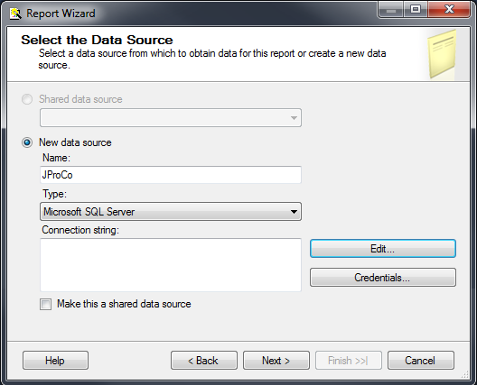 Select the data source.