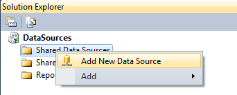 SQL server add new data source.
