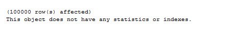 SQL SERVER - Default Statistics on Column - Automatic Statistics on Column.