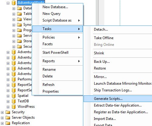 Generate scripts.