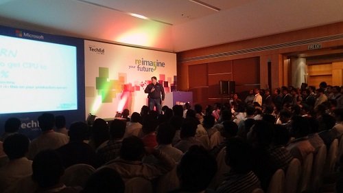 Pinal presenting at TechEd India 2013