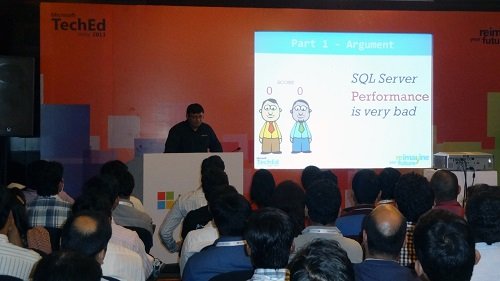 Pinal presenting at TechEd India 2013