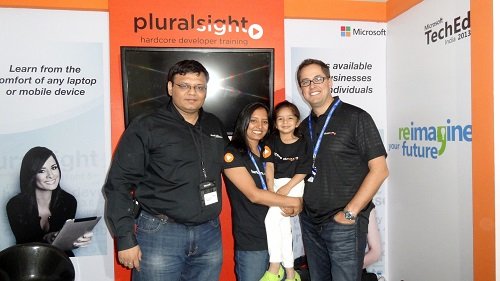 Pinal, Nupur, Shaivi and Aaron Skonnard at TechEd India 2013