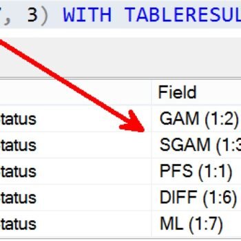 SQL Server page object with table results.