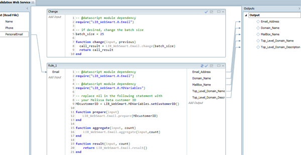 Module dependency window.