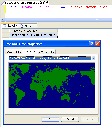 SQL Server System Time Check.