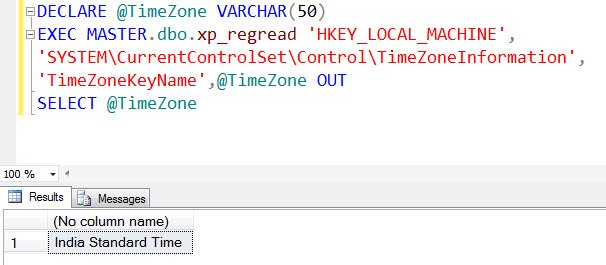 Time Zone name dialog.