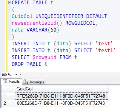 CREATE TABLE in SQL Server.