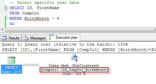 SQL Server Management Studio execution plan.