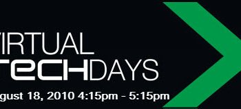 Virtual TechDays event banner.