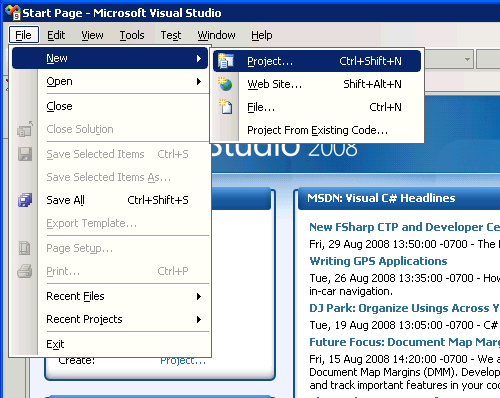 Start Page.