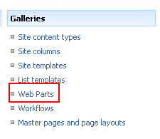 Web Parts.