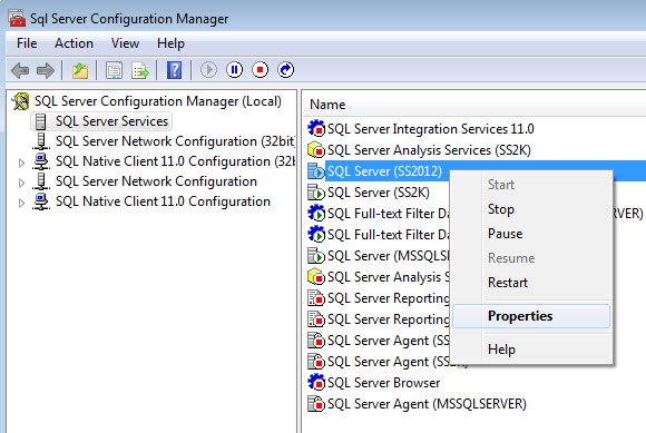 Start SQL Server (SS2K).