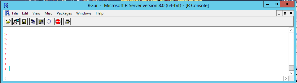 RStudio R Console.