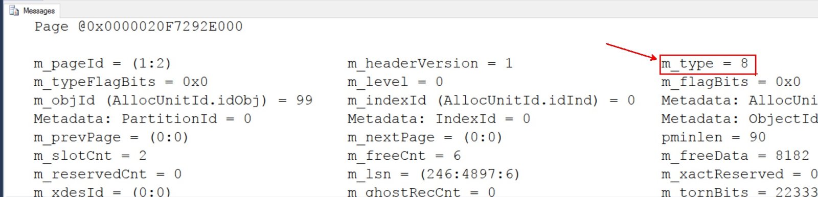 Page types tab.
