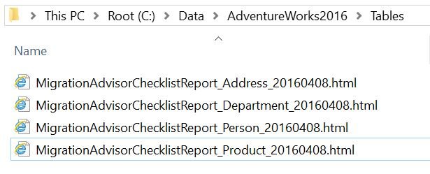 MigrationAdvisor.