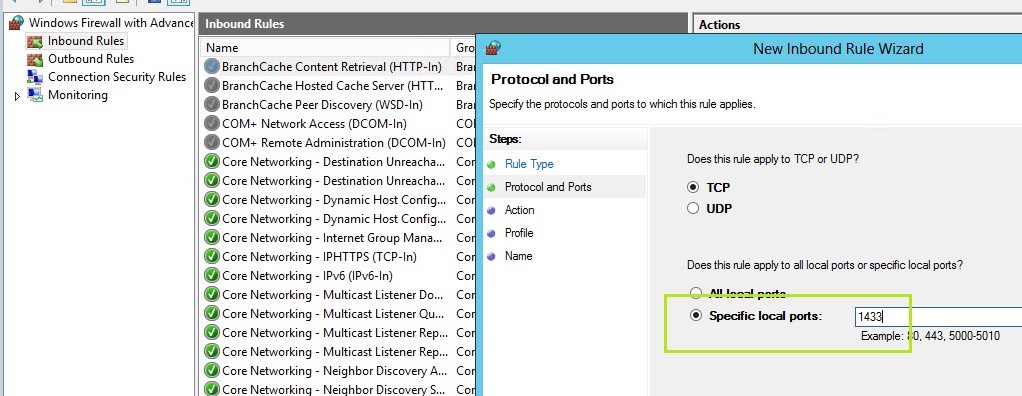 Setting Firewall Rules.