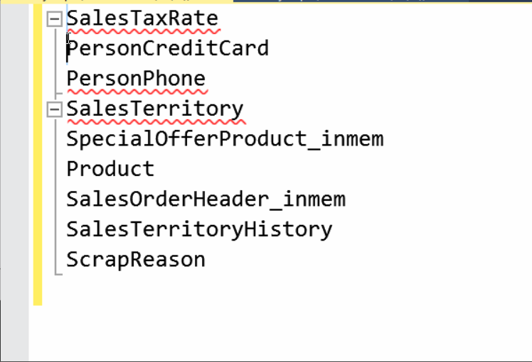 Vertical Select Mode feature in SSMS.