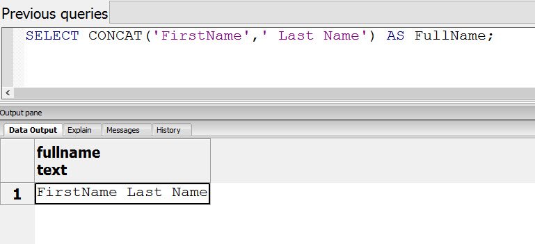 SQL Server Fullname Query.