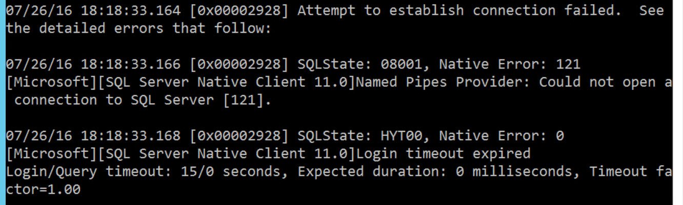 Error dialog displaying SQL errors.